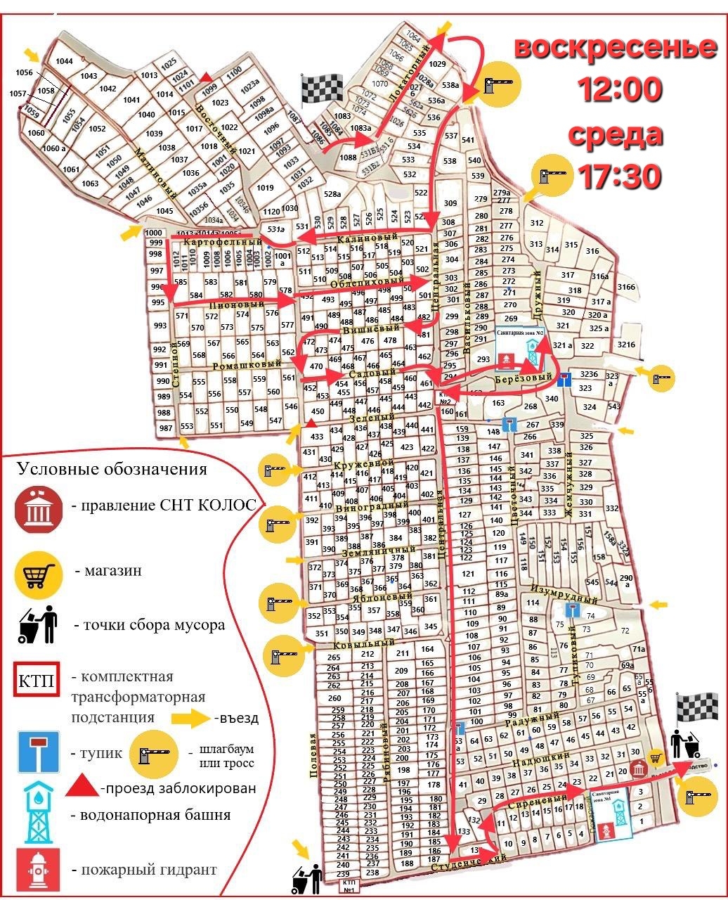 Схема вывоза мусора
